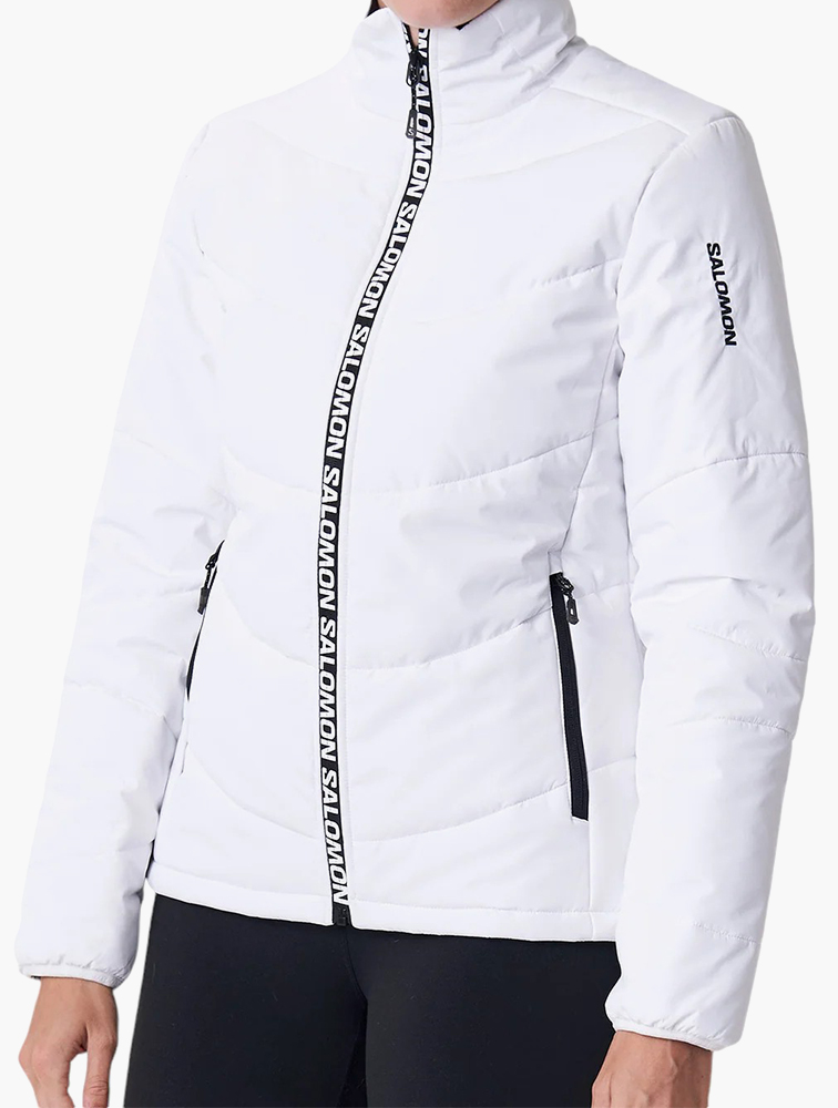MyRunway | Shop Salomon White Cove Insulated Zip Up Jacket for